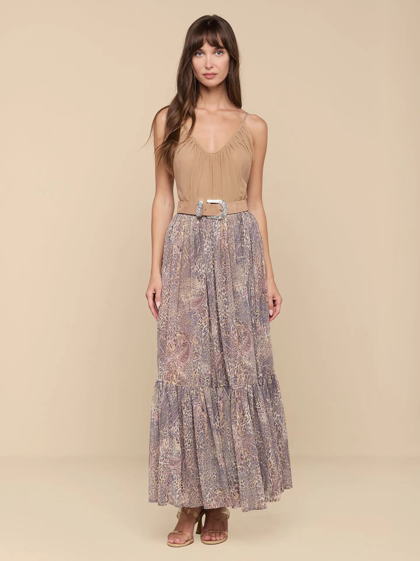Ursie Smocked Maxi Skirt