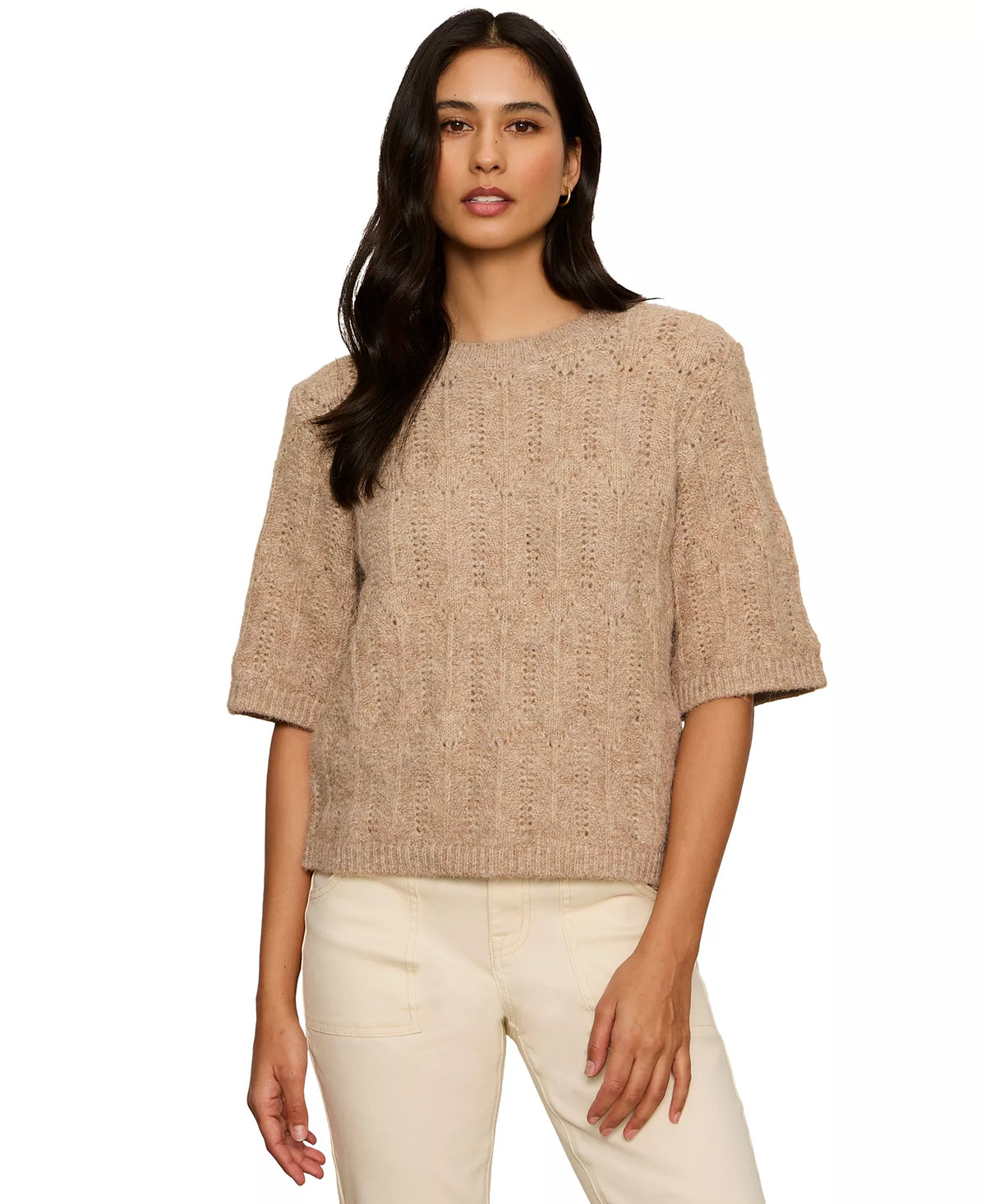 Pointelle Sweater Tee