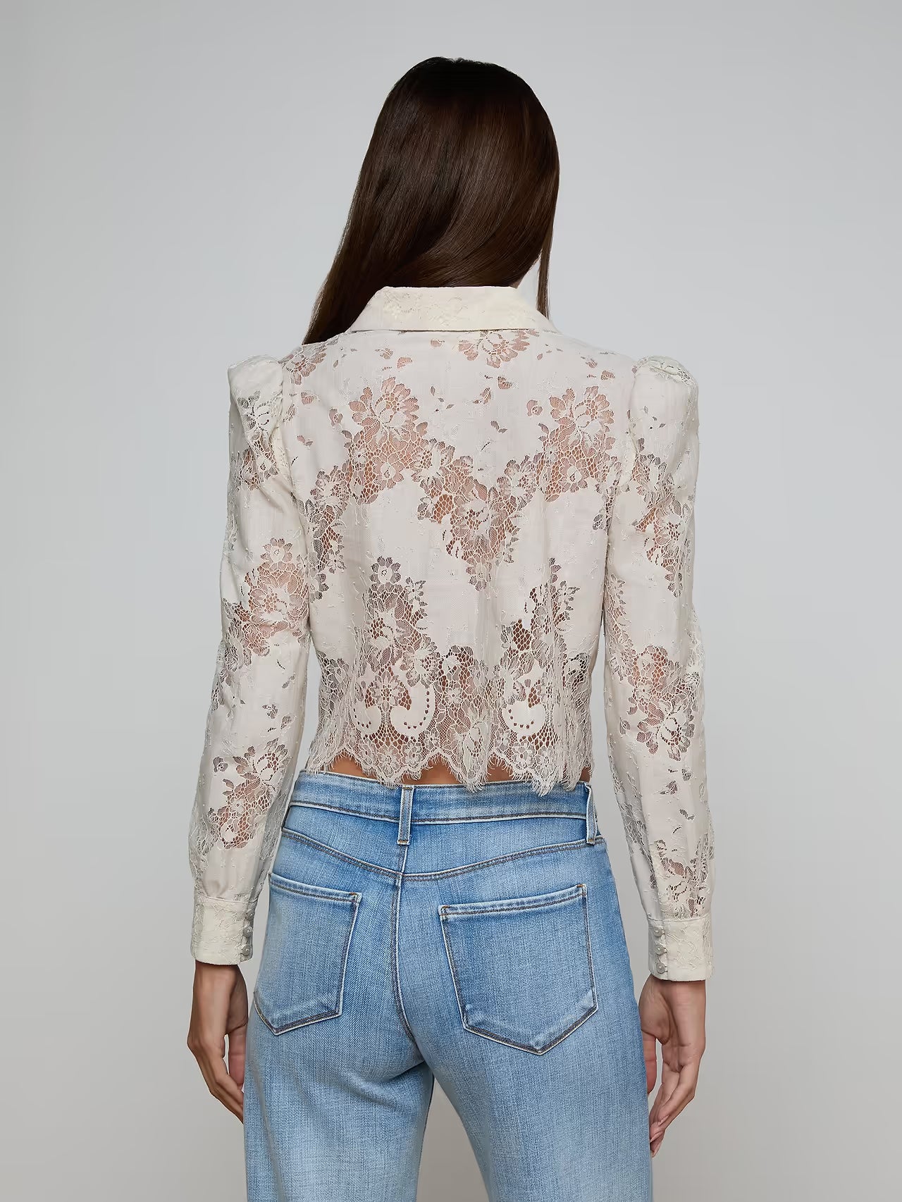 Anita Lace Button Up