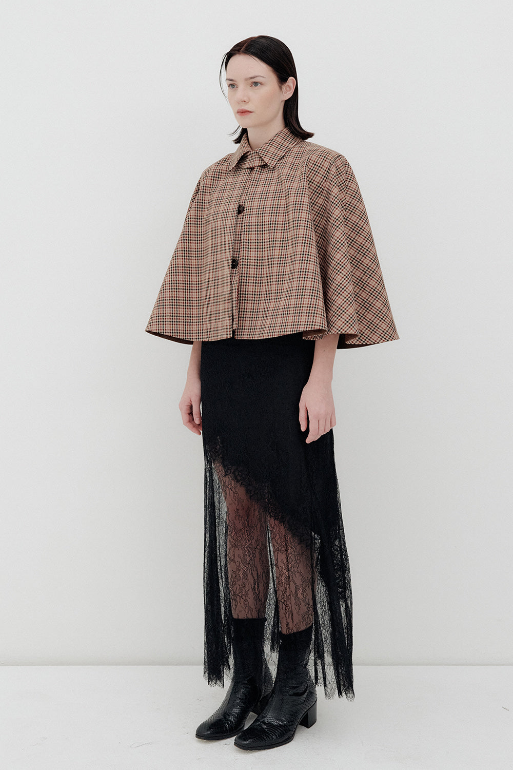 Plaid Cape