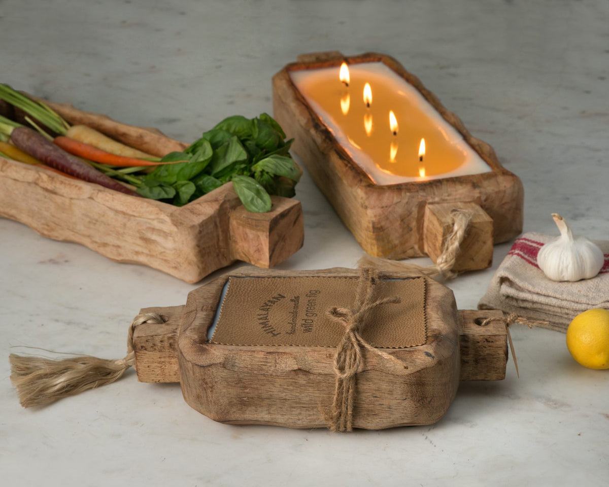 Driftwood Candle Tray