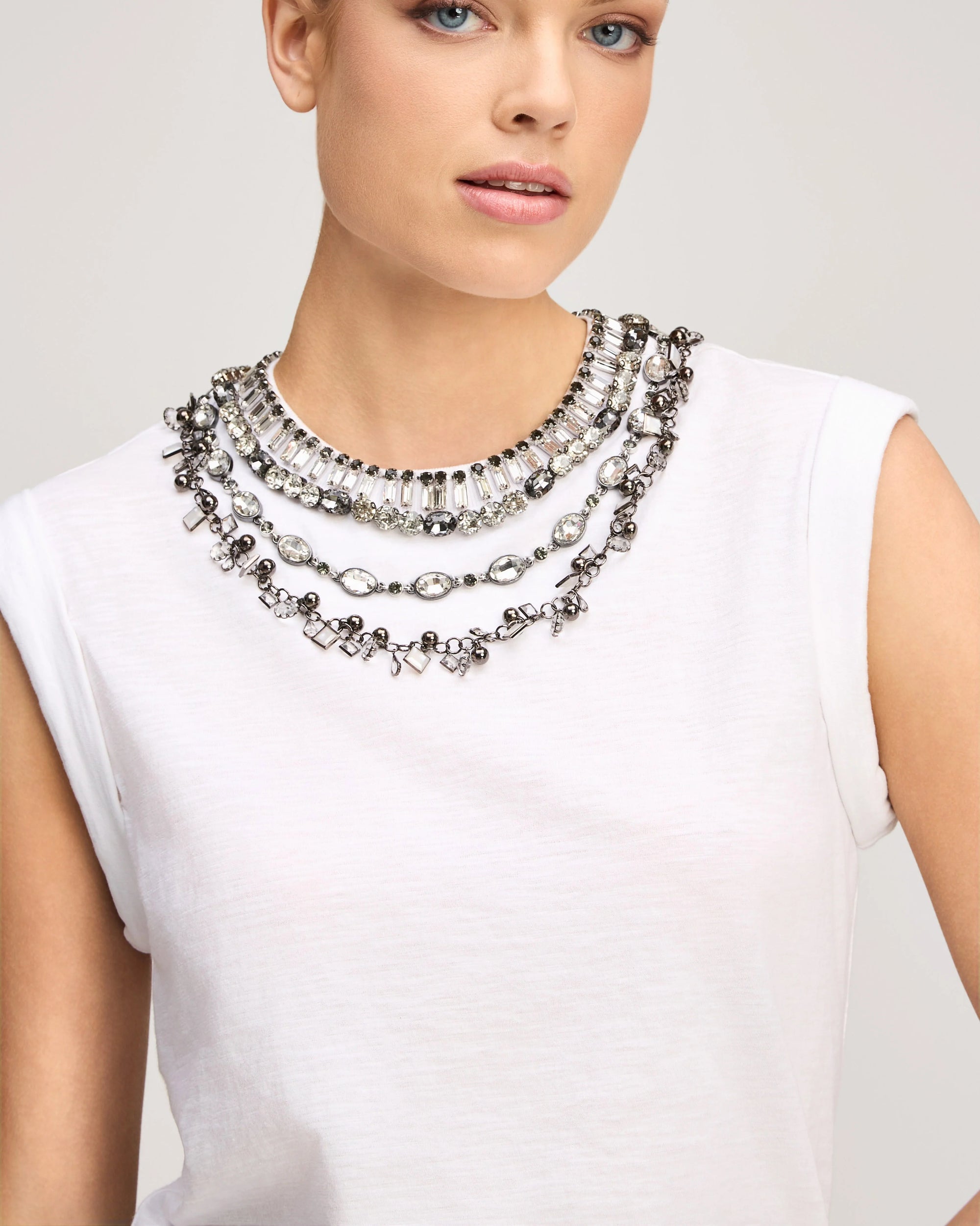 Chunky Layered Necklace Bella Tee