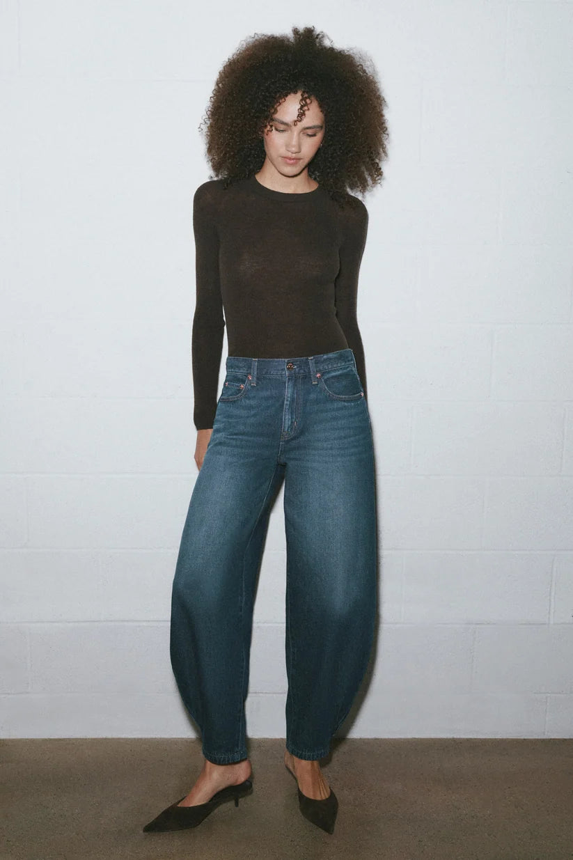 Willow Mid Rise Pleated Barrel