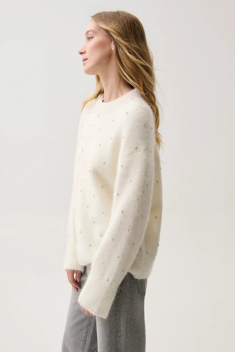 Luna Embellished Crew Neck