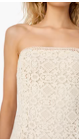 Lisboa Strapless Crochet Dress
