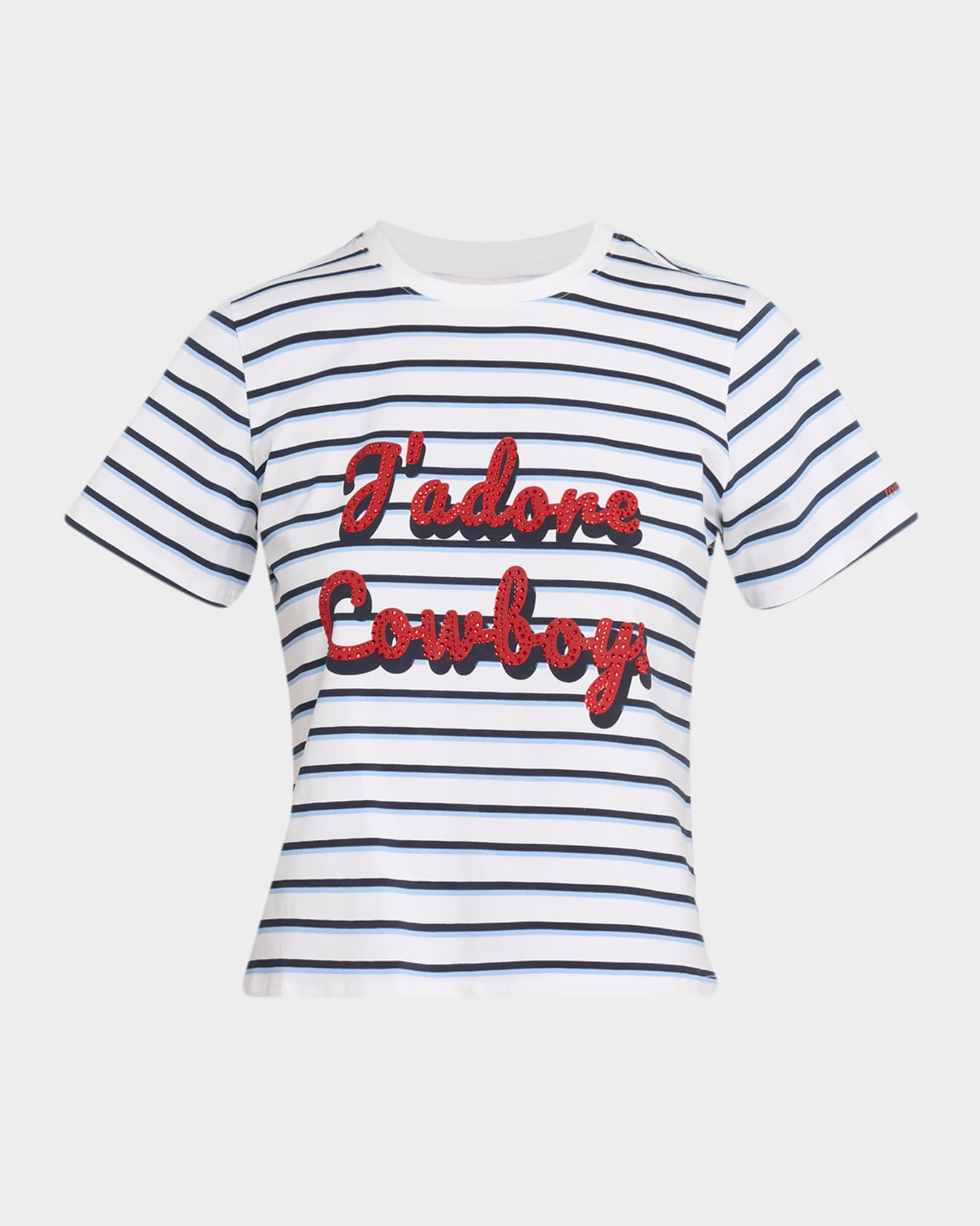 Jadore Cowboys Striped Tee