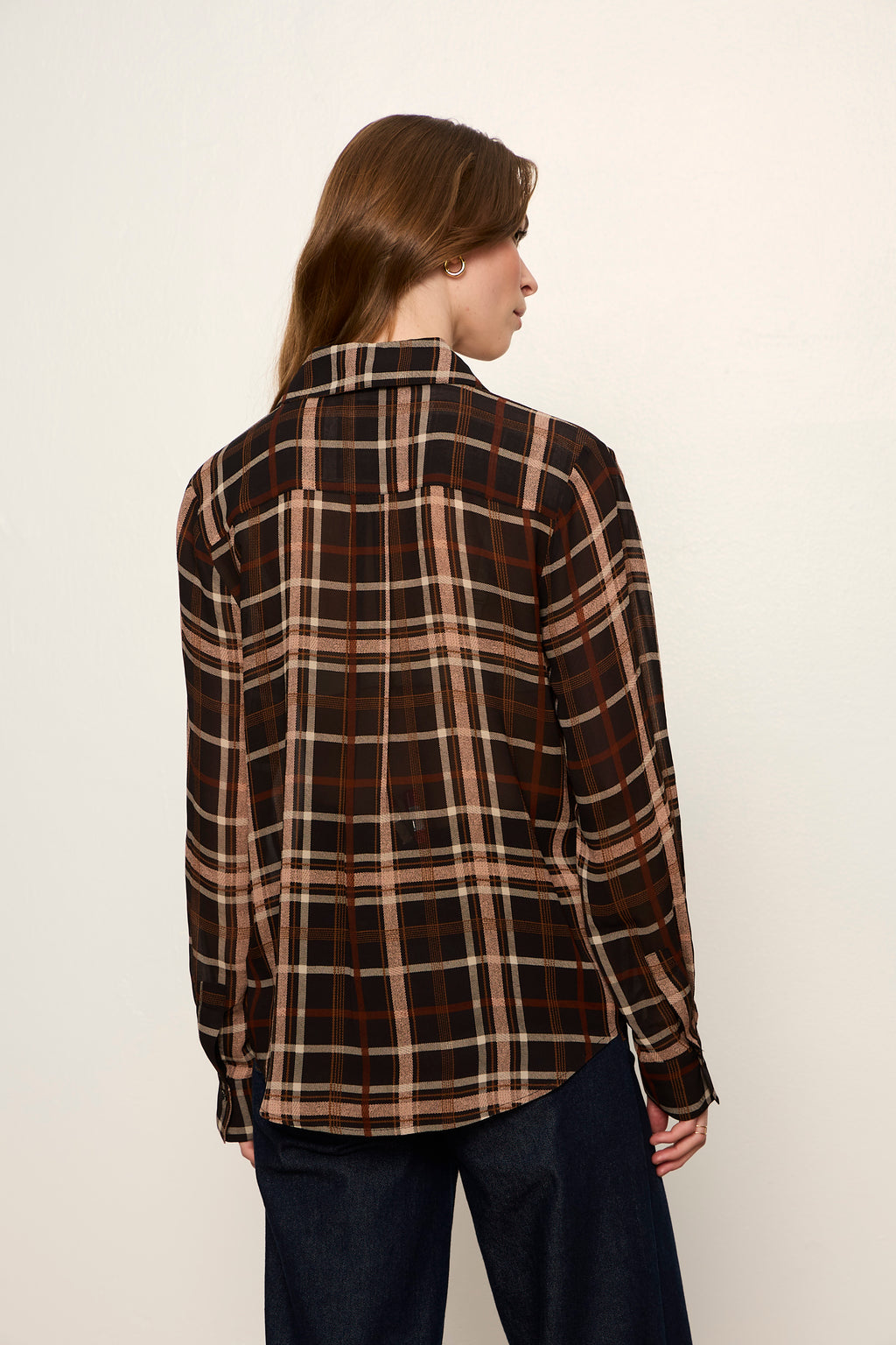 MEET IN PARIS TIE NECK BLOUSE