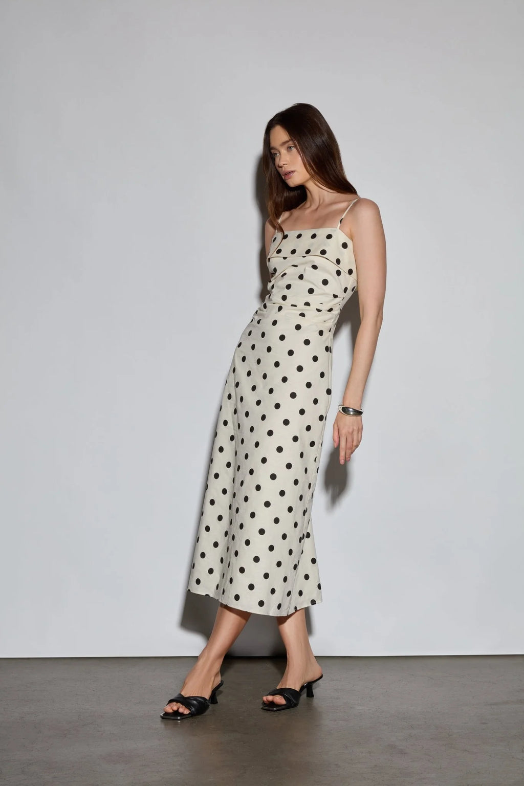Polka Dot Midi Dress