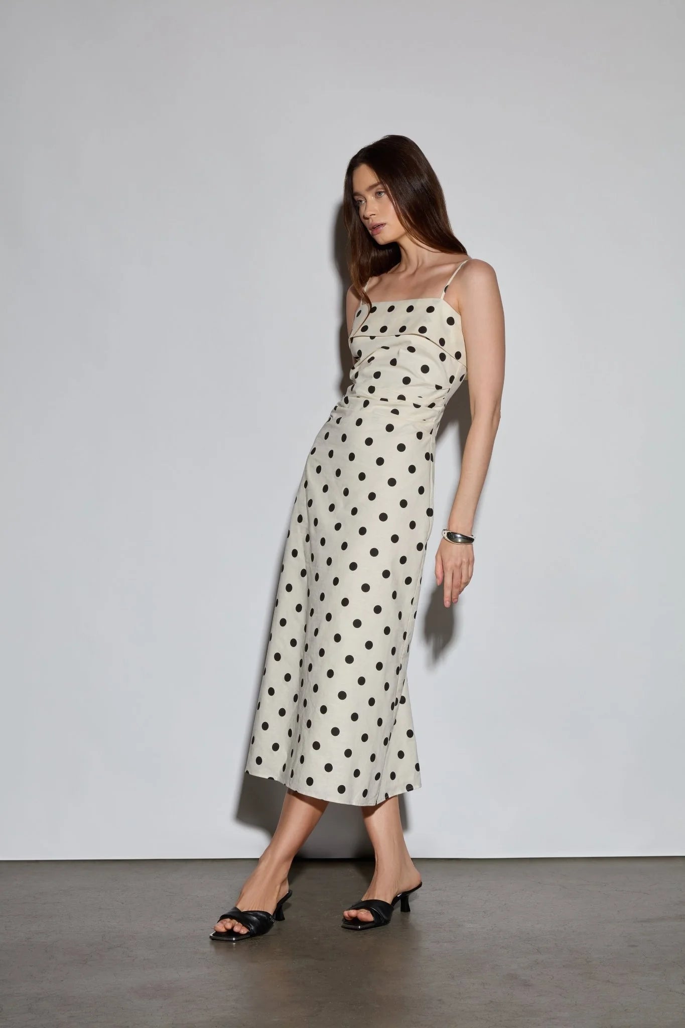 Polka Dot Midi Dress